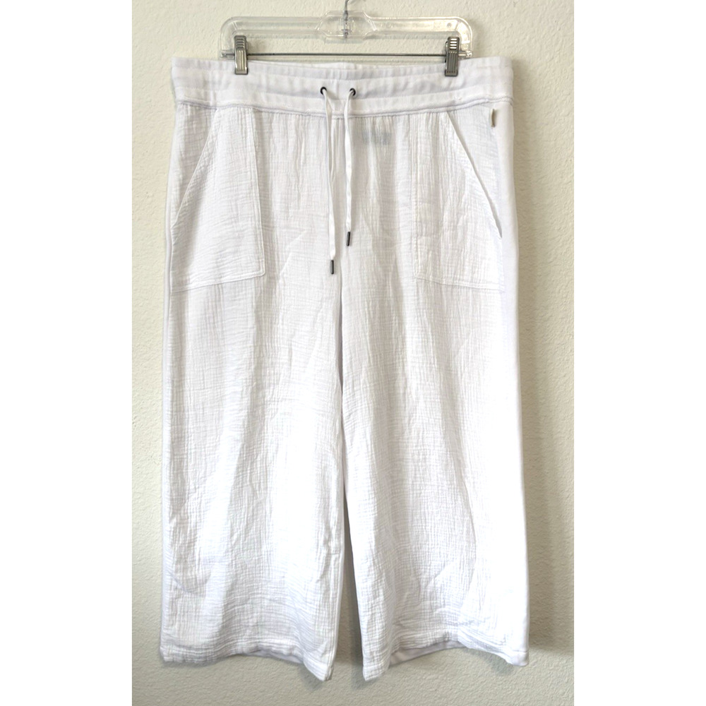Magellan Cropped Pants Outdoors Fish Gear Relaxed Fit Utility‎ Travel White XL